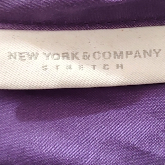 New York & Company Purple Button-Down Shirt Size S - Picture 3 of 5